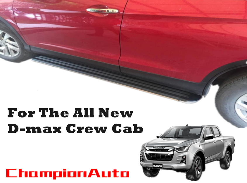 Alloy Side Steps For Isuzu D-MAX DMAX (LS-M SX) Crew/Dual Cab 09/2020-2024(S5)