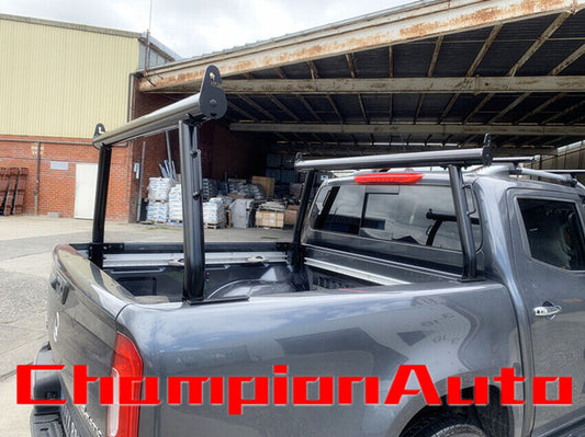 A PAIR Black Alloy Ladder Rack X2  for Mercedes Benz X-Class 17-20