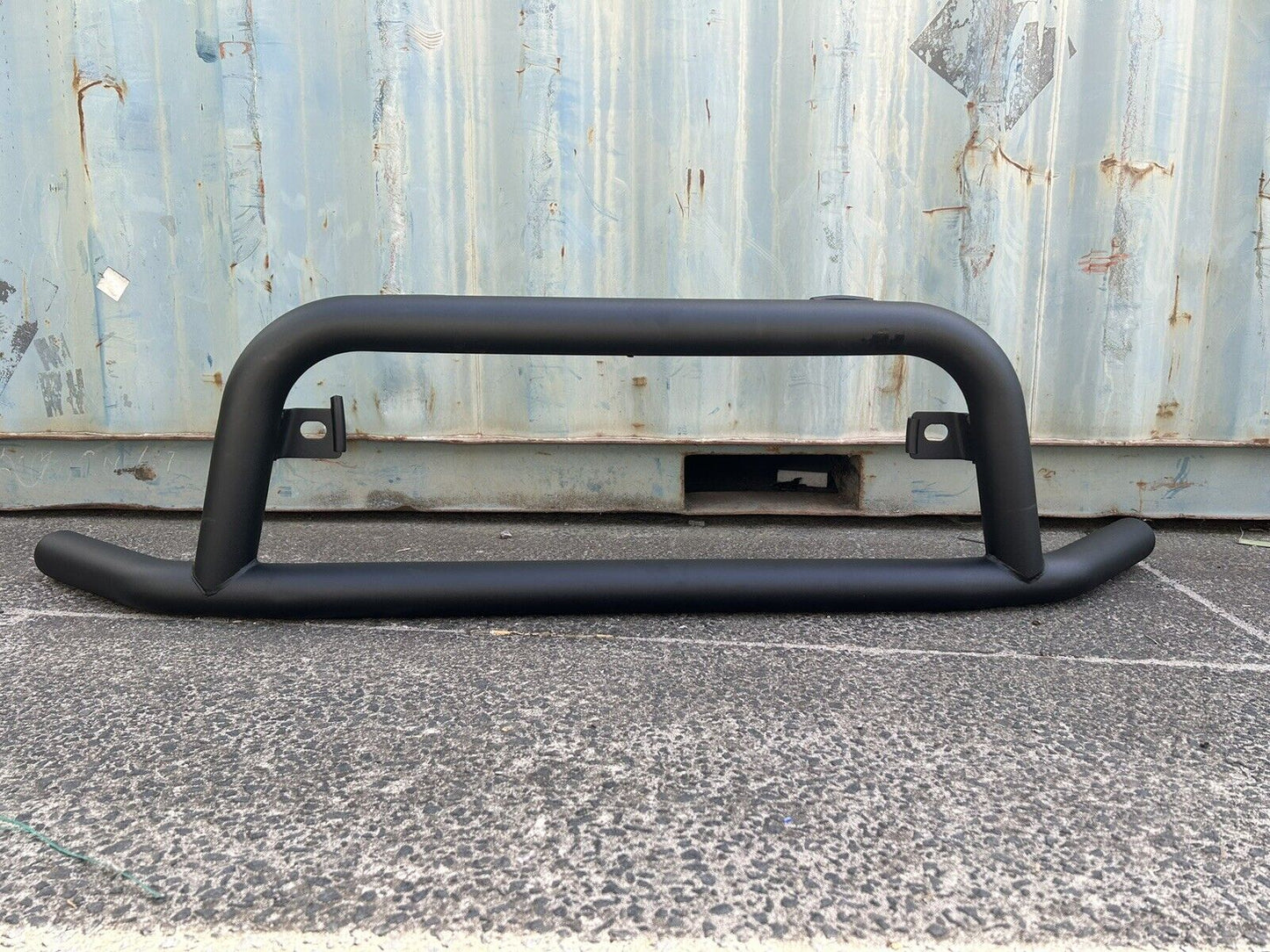 WIDE Matt Black Steel Nudge Bar For the New Toyota Hiace SLWB  05/2019- 2024