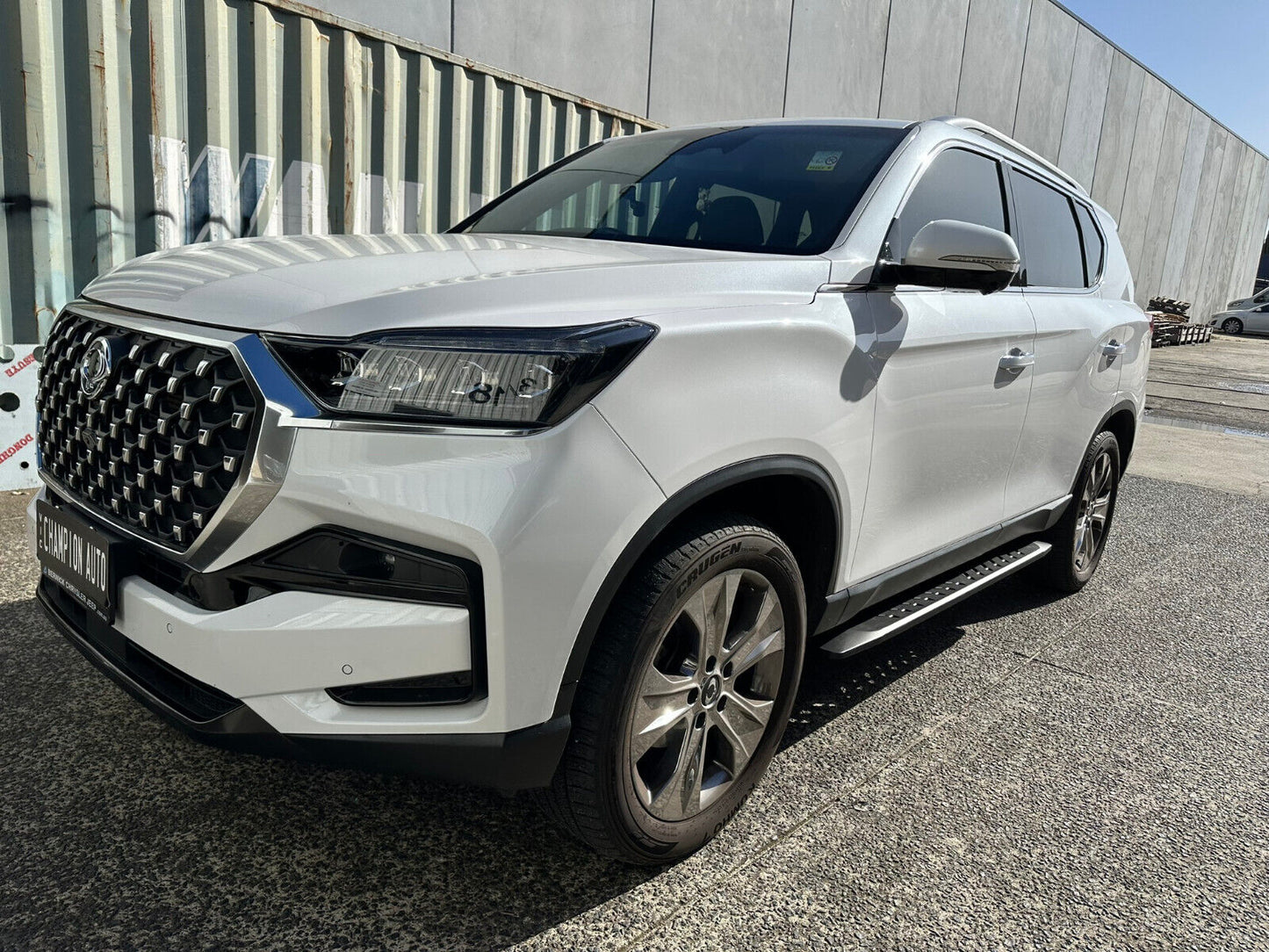 Steel Side Steps Running Boards for SsangYong Rexton 2019-2024 All Models(SHARK)