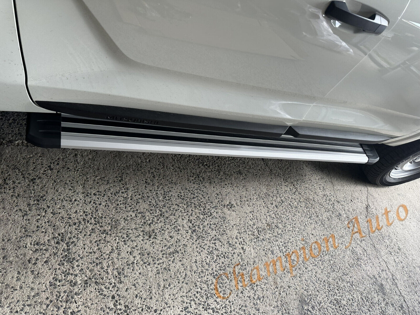 Pair of Alloy side steps For All-New Mitsubishi MV Triton Dual Cab 2024+  (S6)