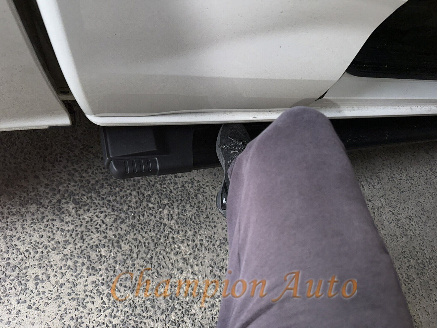 Black Alloy Side Steps for Ford Ranger Super Cab 2012-08/2020 (HD24)