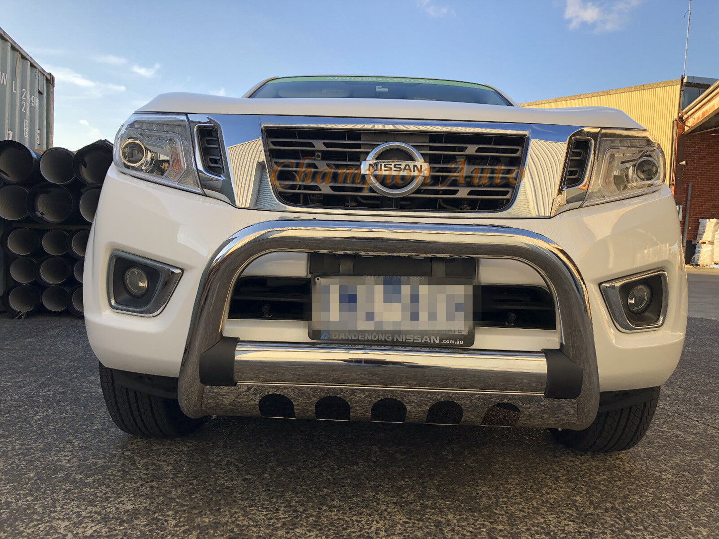 3" Stainless Steel Low Loop Nudge Bar to fit Mitsubishi Triton MR Series 2019+