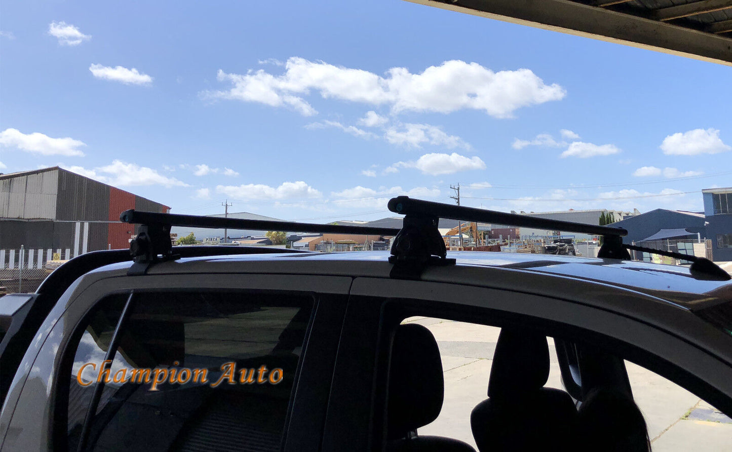 Roof Racks Black Two Cross Bars 142cm Colorado/ D max D-MAX 2012-08/2020