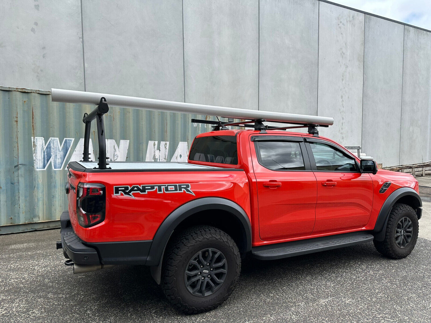 Ladder Rack FOR the Next Gen Ford Ranger Raptor Roller Cover Tracks 2022 -2024