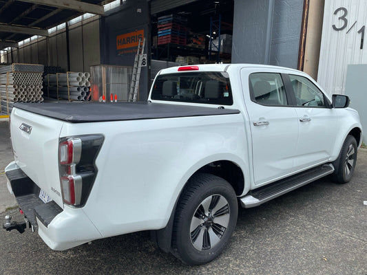 Tri Fold Soft Tonneau Cover Non Drill Mazda BT-50 BT50 Dual Cab 09/2020- 2024