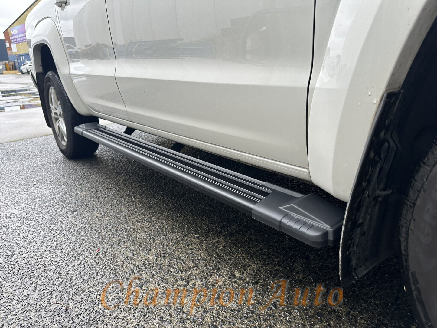 Black Alloy Side Steps For Mazda BT50 BT-50 Double Cab 2012-2021 (HD24)