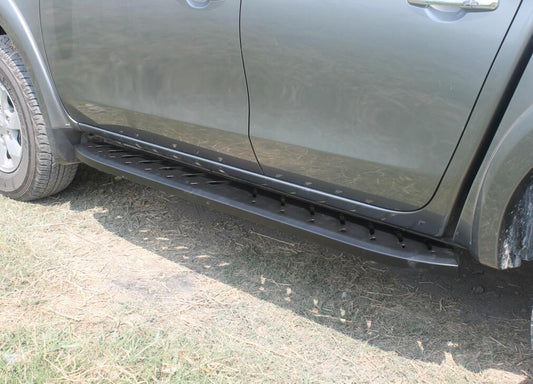 Black Steel Side Steps  Mazda BT50 XT Dual Cab 09/2020-2024 (Shark Bar)