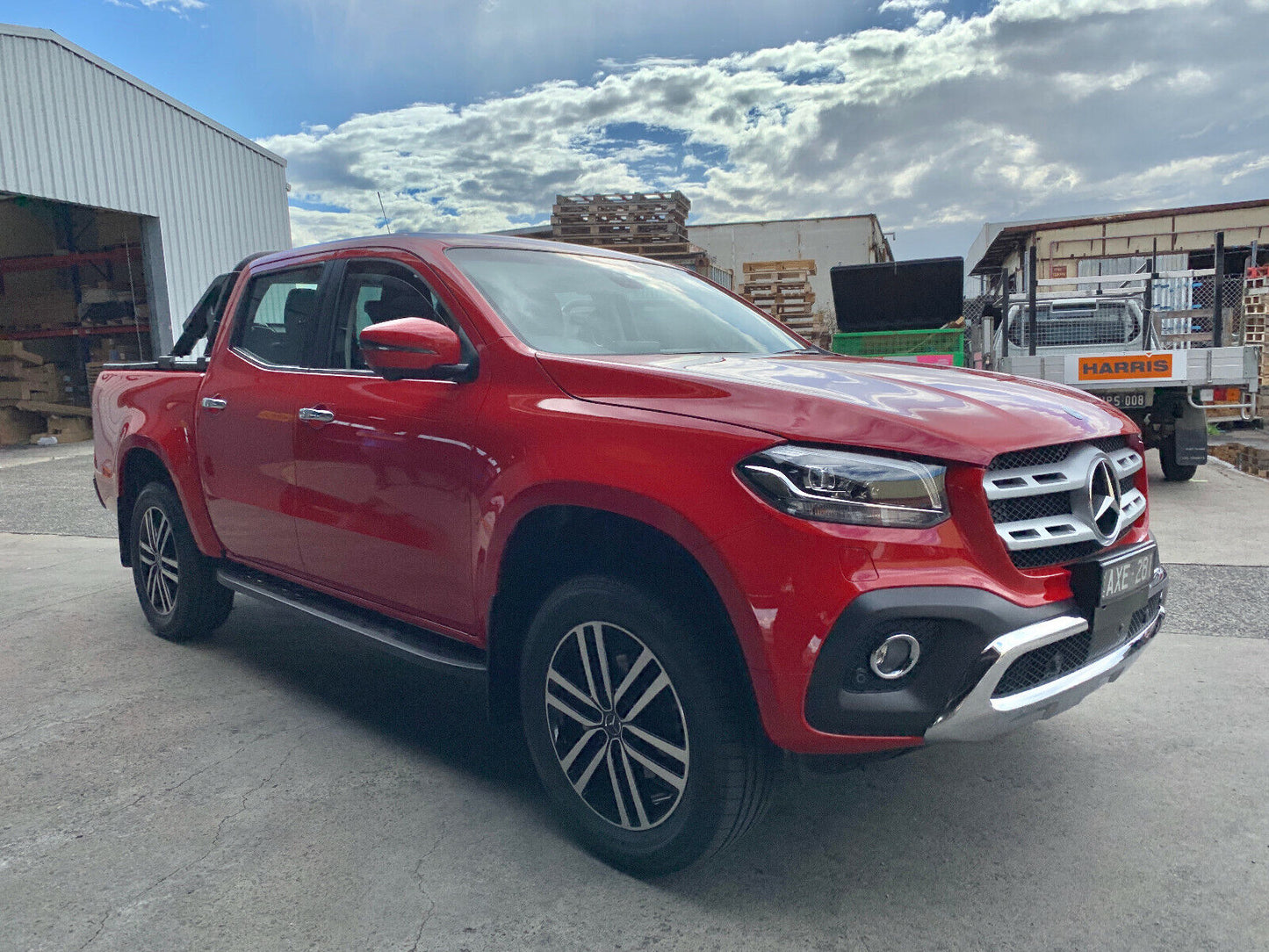 To Fit 2018+ Mercedes Benz X Class Double Cab Side Steps Running Boards (Shark)