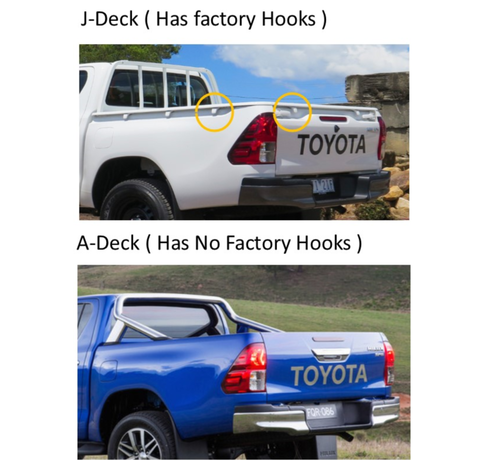 Polished Silver Alloy Ladder Rack + Extension Bar for Toyota Hilux 2000-2014 tub
