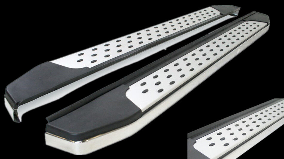 A PAIR Alloy side steps For LDV T60 T60 MAX Dual Cab 2021 2022 2023 (CMP16)