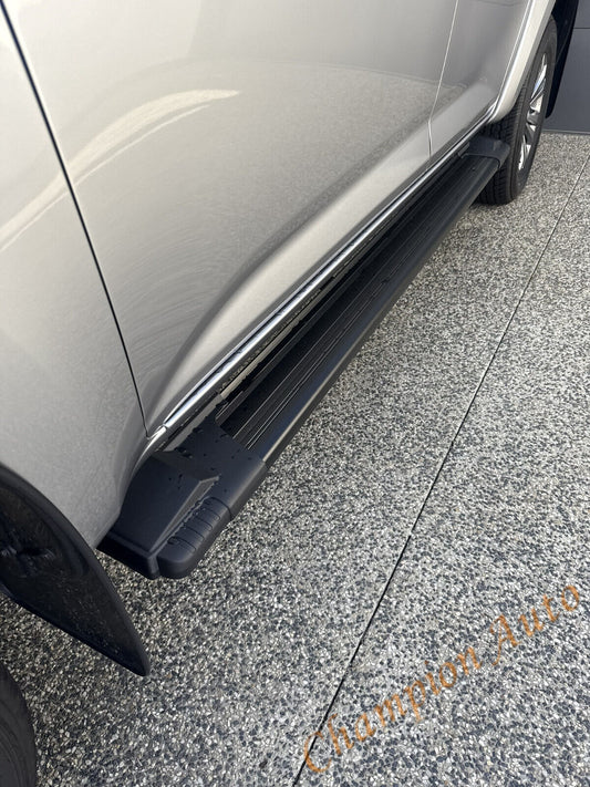 Black Alloy Side Steps For Mazda BT50 BT-50 Double Cab 2012-2021 (HD24)