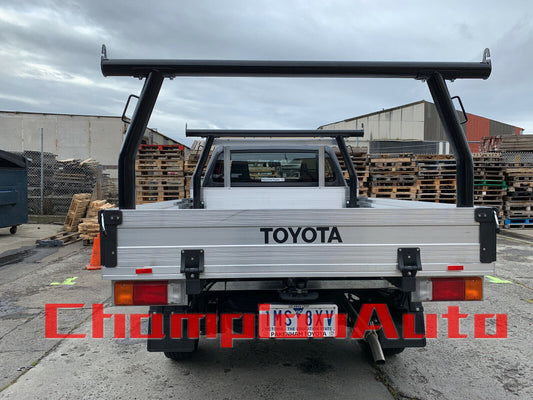 Black Powder Coated Steel Ladder Rack universal fit trays Heitht: 940mm