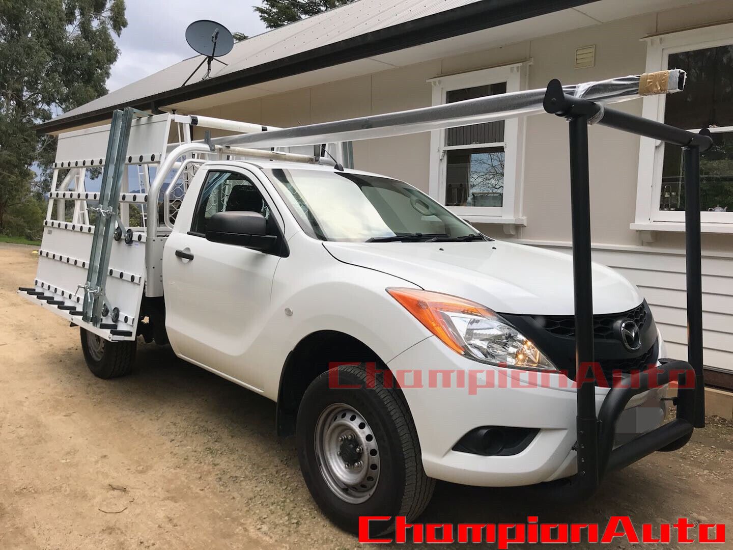 Nudge Bar For Mazda BT50  2012-08/2020 with Front Ladder Rack H Rack H-Frame