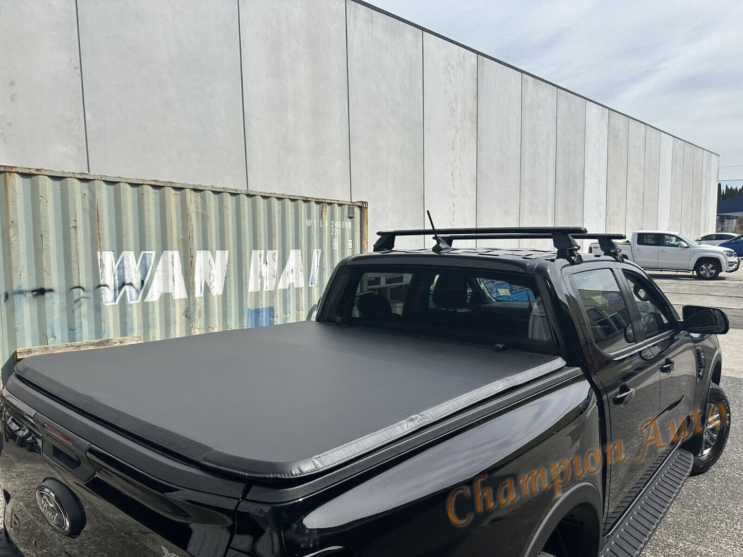 Tri Fold Soft Tonneau Cover Fit Ford Ranger Raptor Dual Cab Bare Tub 2022-2024