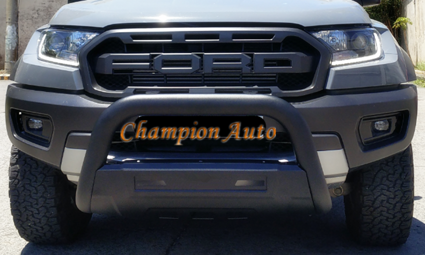 Sandy Matt Black Nudge Bar for Ford Ranger Raptor 2018 2019 2020 2021