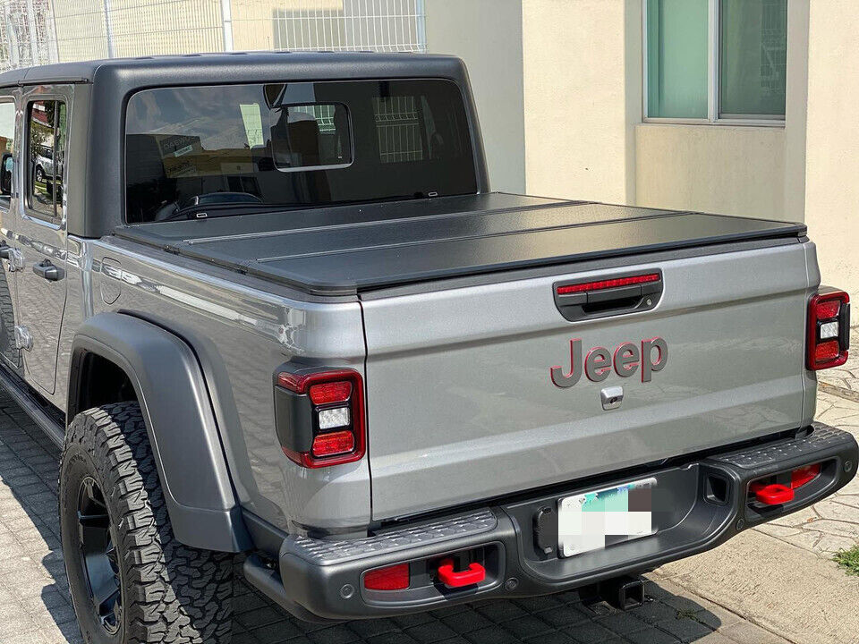 Alloy Folding Tri-Fold HARD Cover For Jeep Gladiator JT Truck Bed 2020-2024