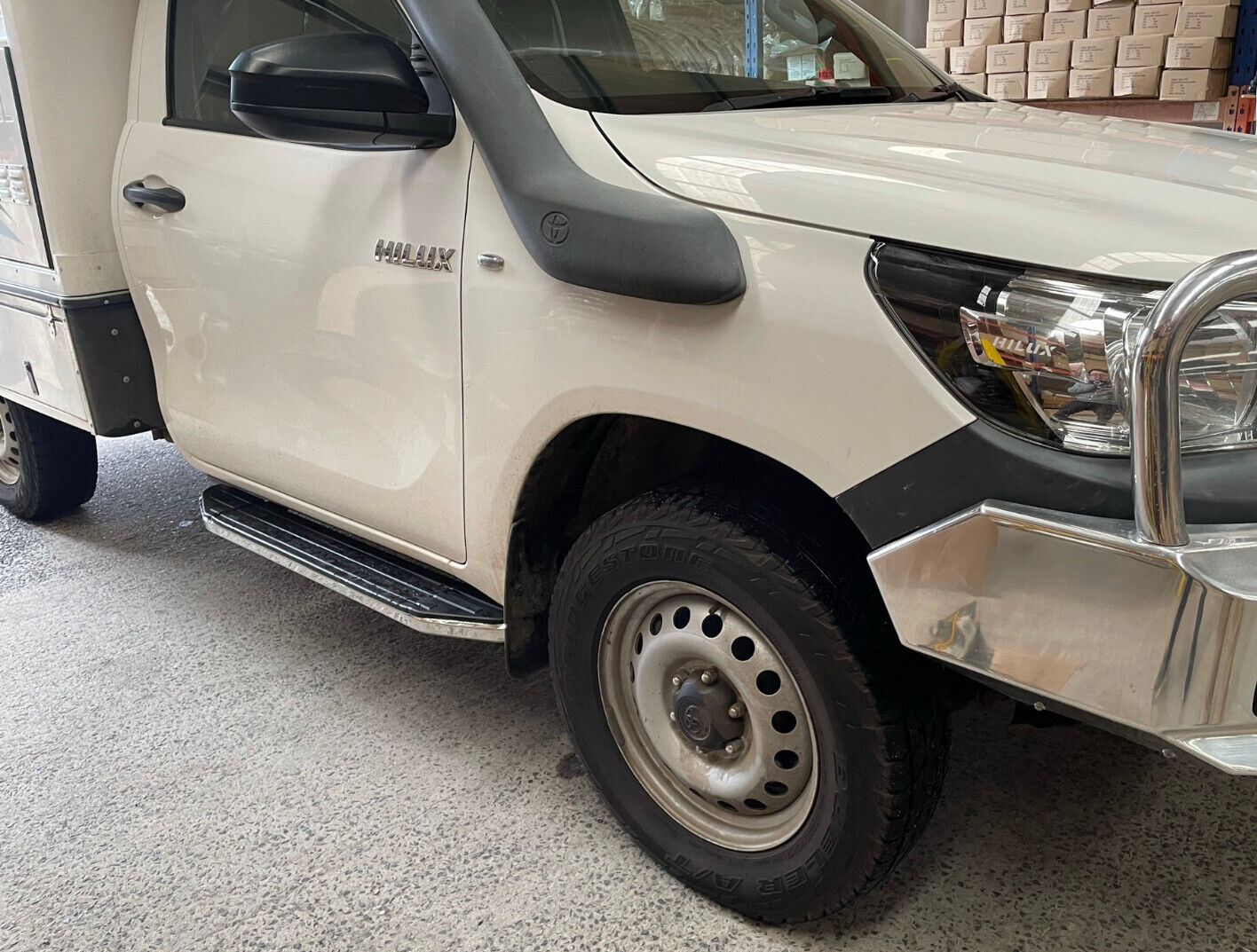 Single Cab Side Steps FOR Toyota Hilux Workmate 2015 - 2024 (CMP88)
