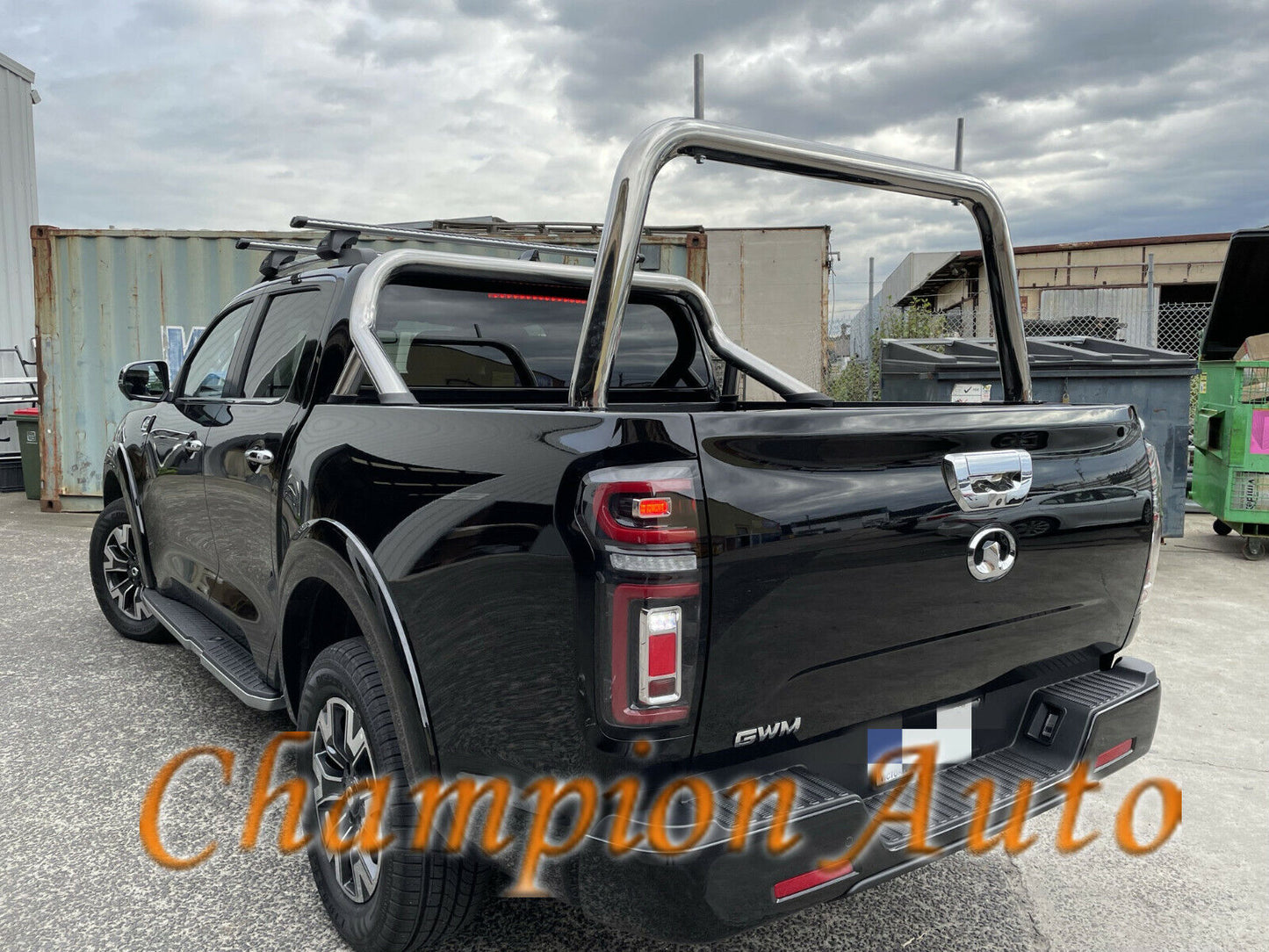 Chrome stainless steel Silver Ladder Rack for GWM Cannon 2021+  TUB