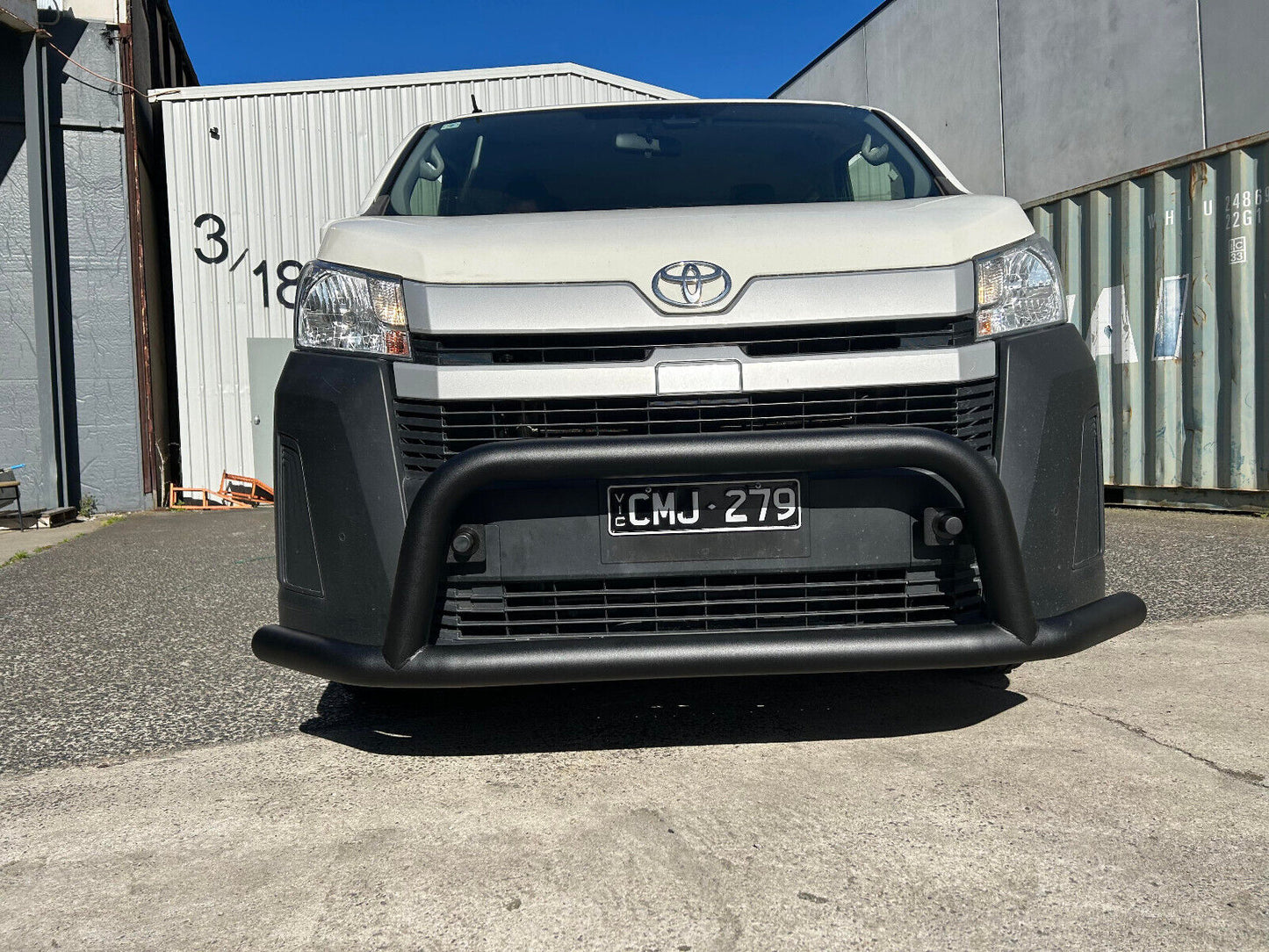 WIDE Nudge Bar AND Rear Bar Rear Step for Toyota Hiace LWB SLWB 05/2019 -2024