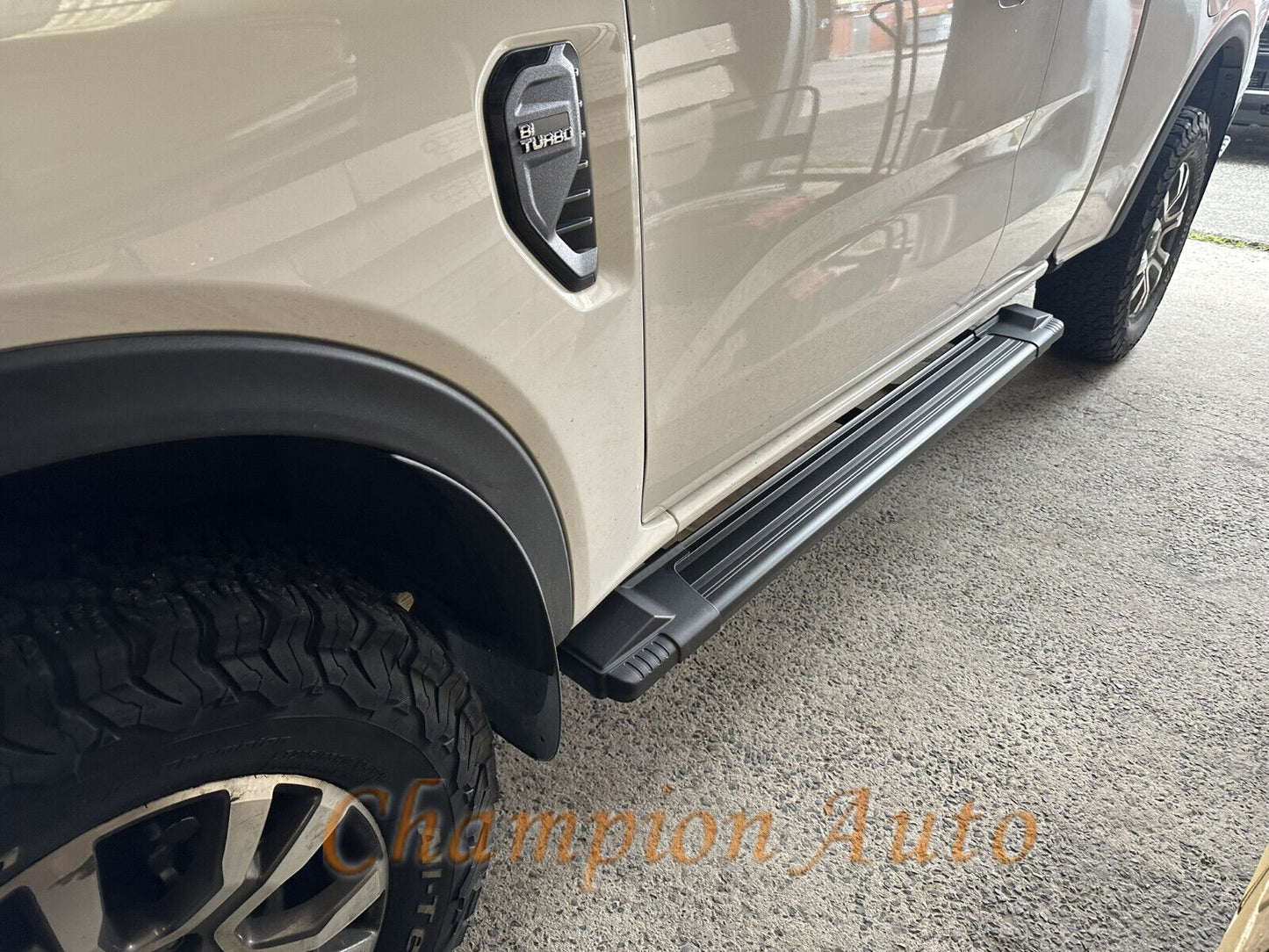 Black Alloy Side Steps for Mazda BT50 Freestyle Cab 2012-08/2020 (HD24)