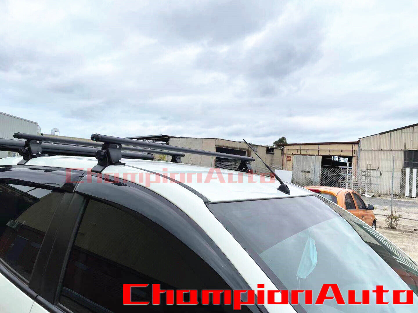 Double of Roof Rack Black Cross Bars 142cm Mistubishi Triton MQ 2015-2019