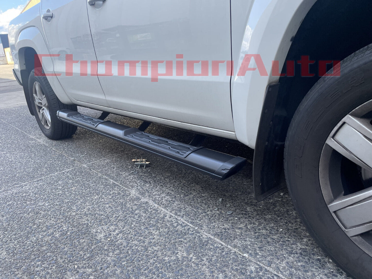 Side Steps for Ford Ranger Dual Cab Black Alloy Side Steps 2011-08/2022 (S8)