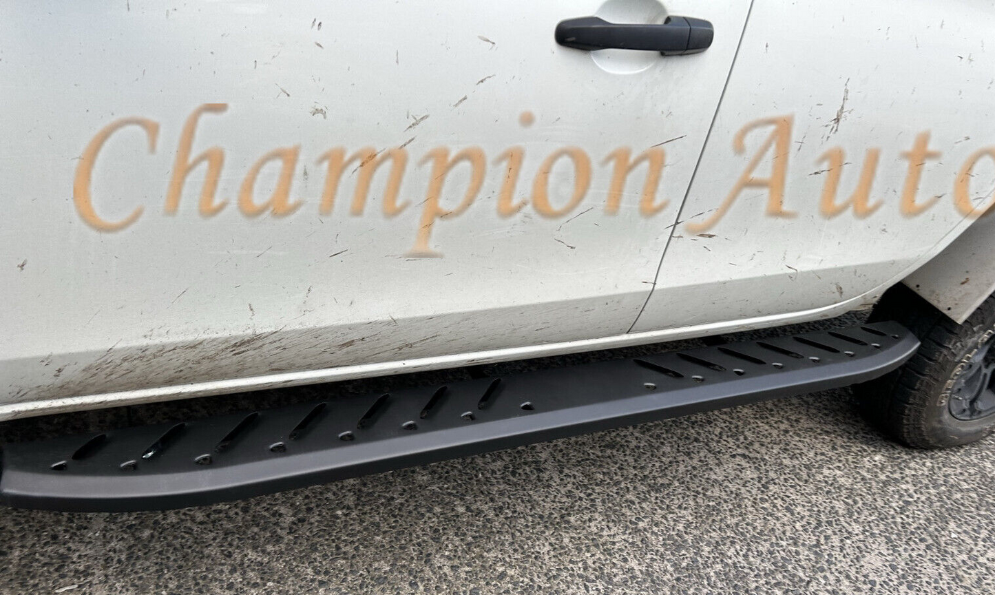 Side Steps Running Boards FOR Mitsubishi Triton MR Double Cab 2019+ (Shark Bar)