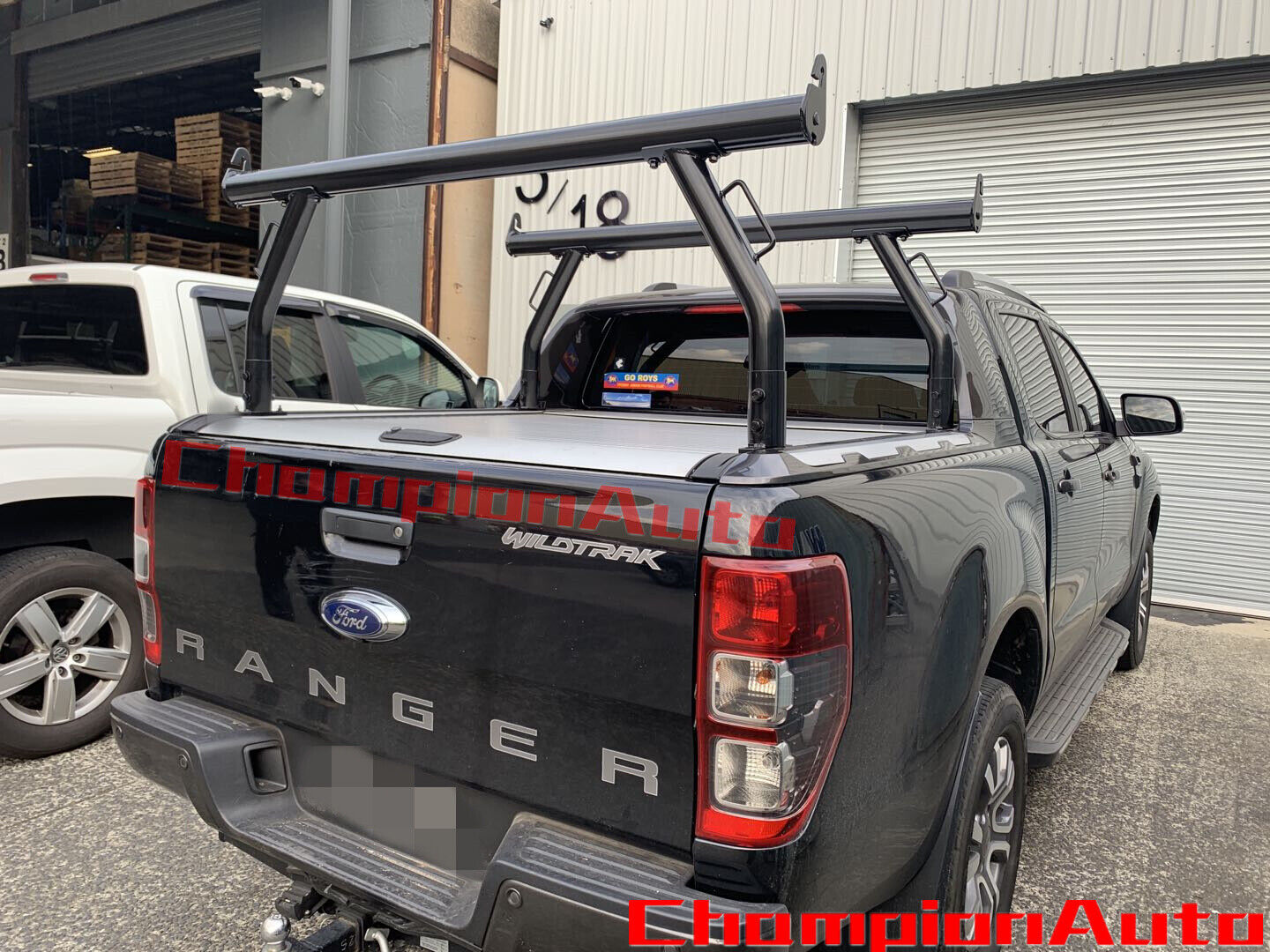 A pair of Ladder Racks to fit Ford Ranger Wildtrak Roller Cover Tracks ...