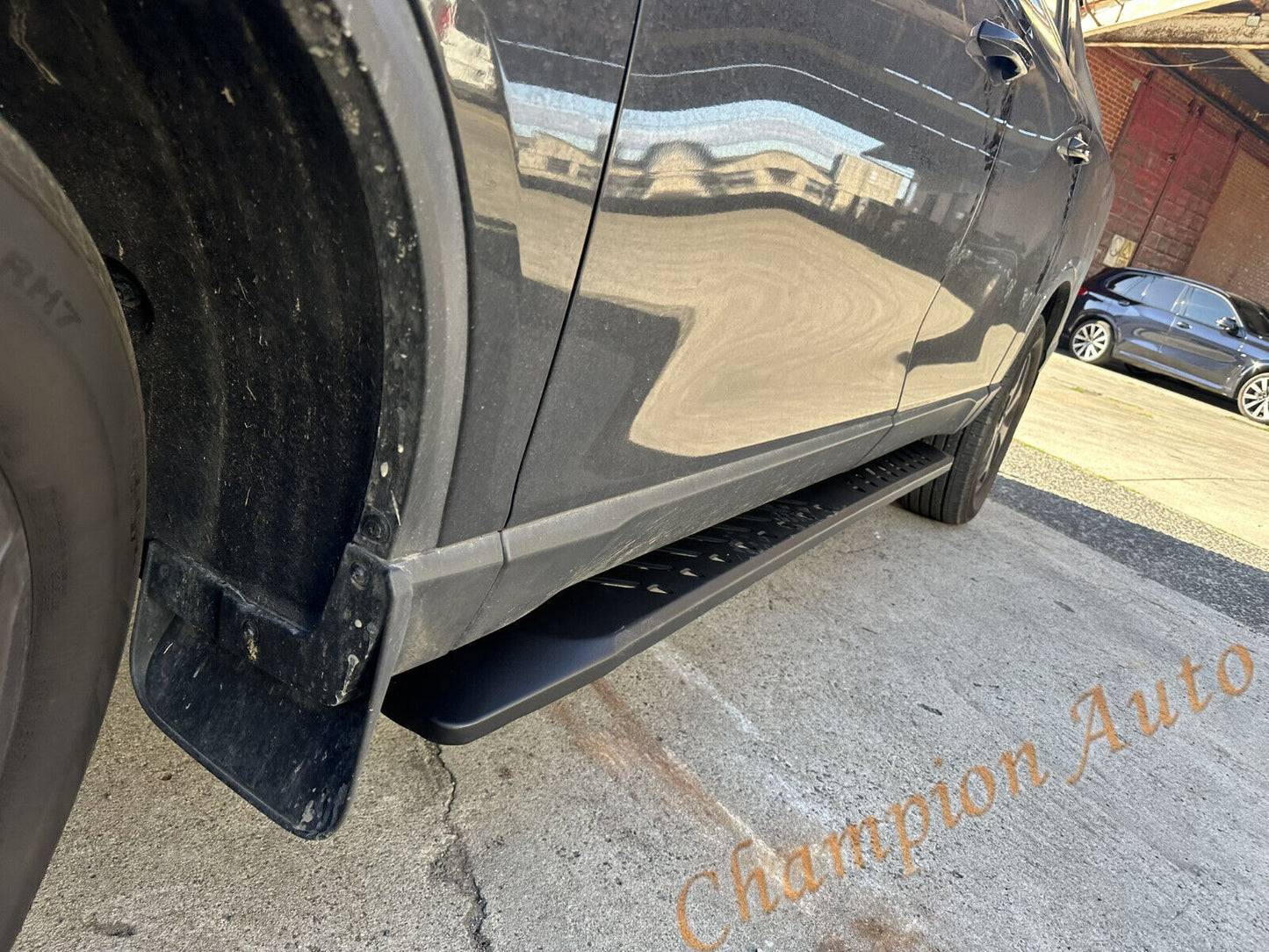 Black Steel Side Steps and Nudge Bar for SsangYong Musso 2018 - 2024