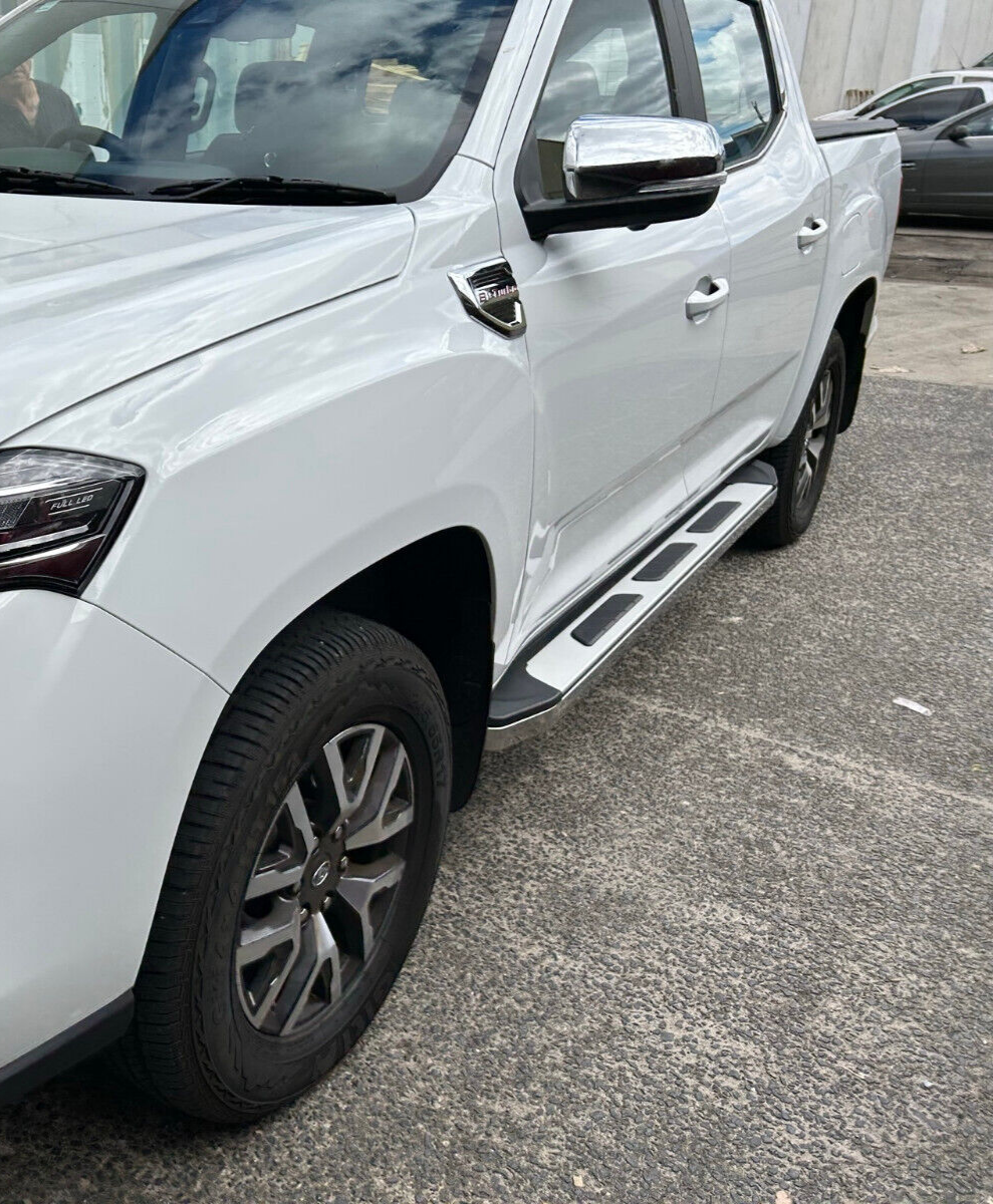 A PAIR Alloy side steps For All-New Mitsubishi MV Triton Dual Cab 2024+(CMP15)