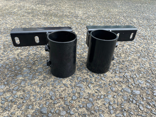 A pair of Steel Bracket Ladder Rack Brackets for Ute Tub to TO FIT 3'' 76mm TUBE