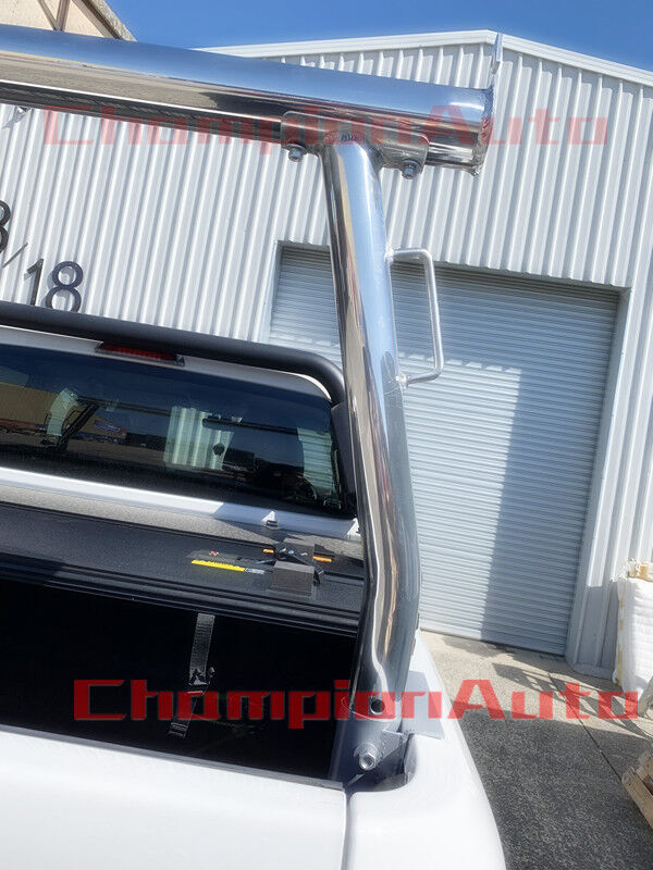 Polished Alloy Ladder Rack with extension bar Nissan Navara D22 TUB All models