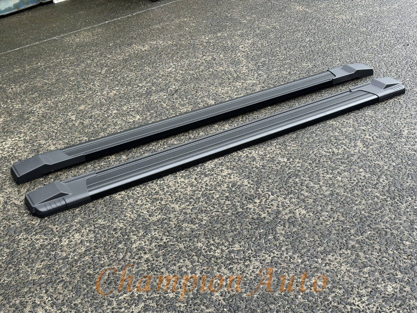 Black ALLOY Side Steps For Isuzu Dmax D-maX Space Cab 2012- 08/2020(HD24)