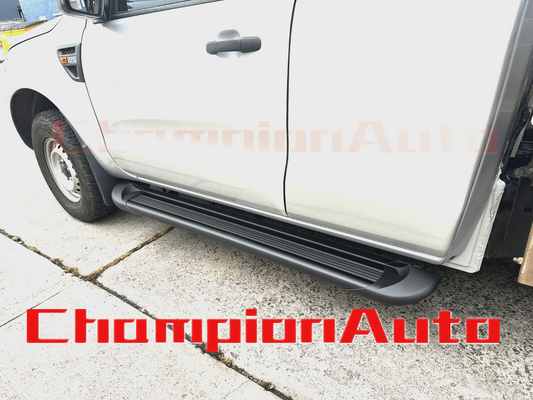 Black ALLOY Side Steps For Isuzu Dmax D-max Space Cab 09/2020-2024 (CBB )