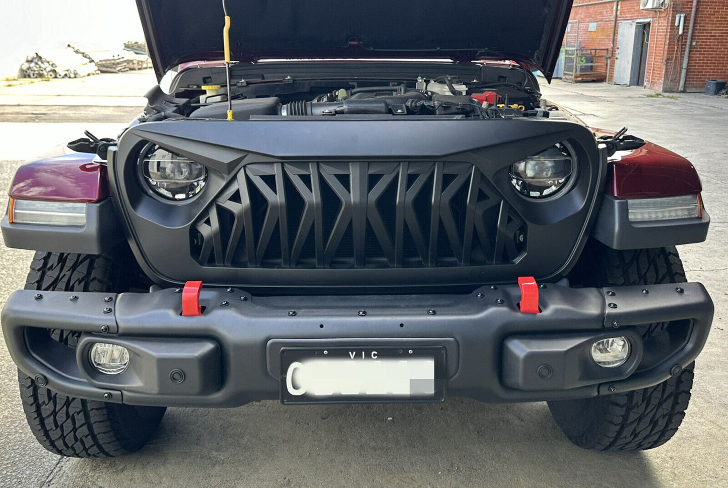 Matte Black ABS Plastic Shark Grille for Jeep Wrangler JL 2019+ ALL models