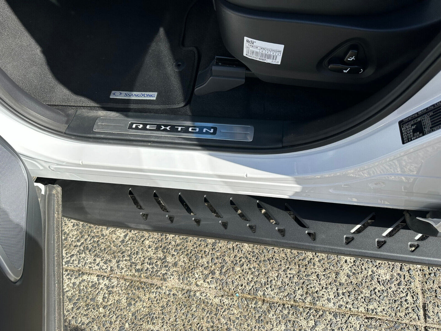 Steel Side Steps Running Boards for SsangYong Rexton 2019-2024 All Models(SHARK)