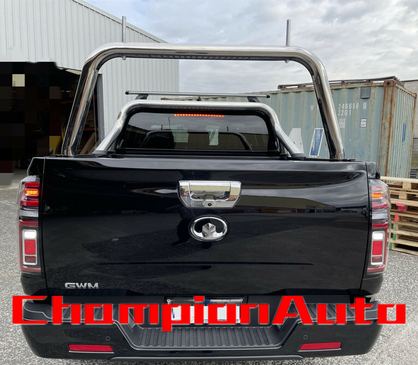 Chrome stainless steel Silver Ladder Rack for GWM Cannon 2021+  TUB