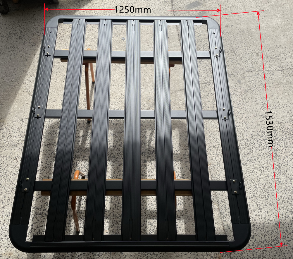 1530x1250mm Alloy Platform Roof Rack for Isuzu D-MAX Dual Cab 09/2020-2024