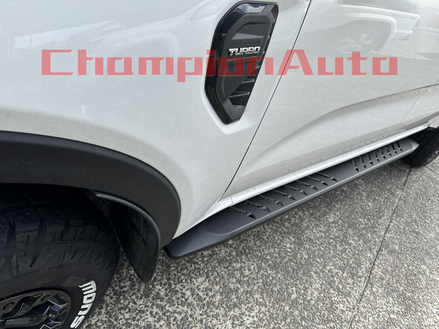 Black Steel Side Steps For Isuzu D-Max d max Dual Cab  09/2020 -2024
