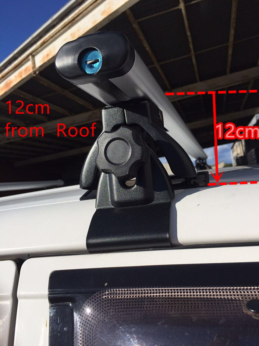 Silver Roof Racks Aluminum Two Cross Bars 52'' fit Toyota Hilux 2005-2015