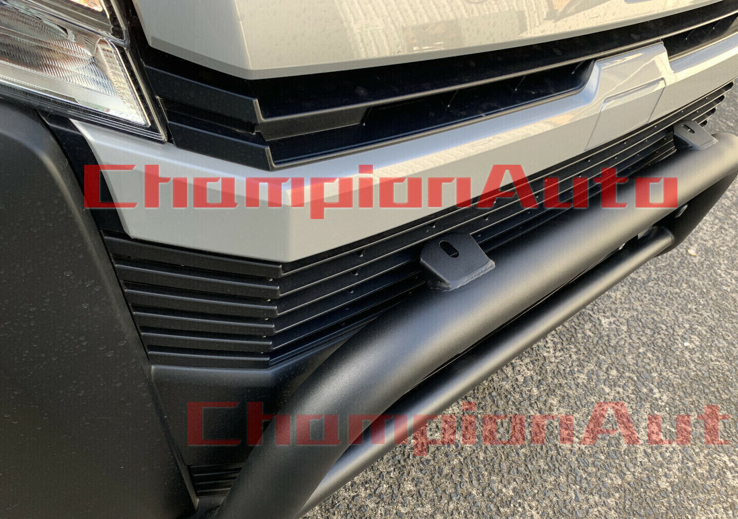 WIDE Matt Black Steel Nudge Bar For the New Toyota Hiace SLWB  05/2019- 2024