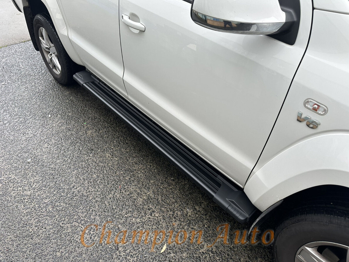 Black Alloy Side Steps For Mazda BT50 BT-50 Double Cab 2012-2021 (HD24)