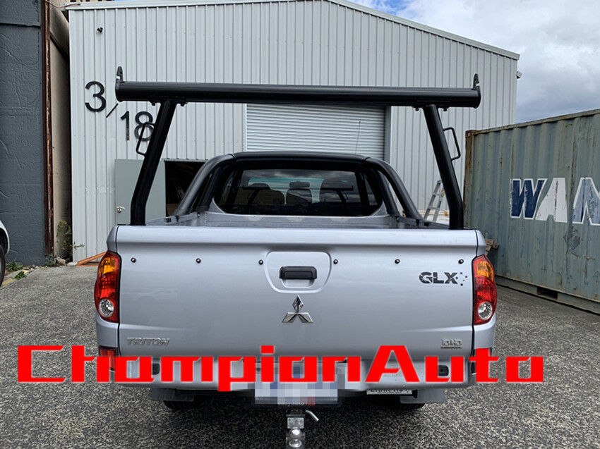 3'' Black Powder Coated Alloy Ladder Rack Mitsubishi MN/ML Triton 2006-2014 TUB