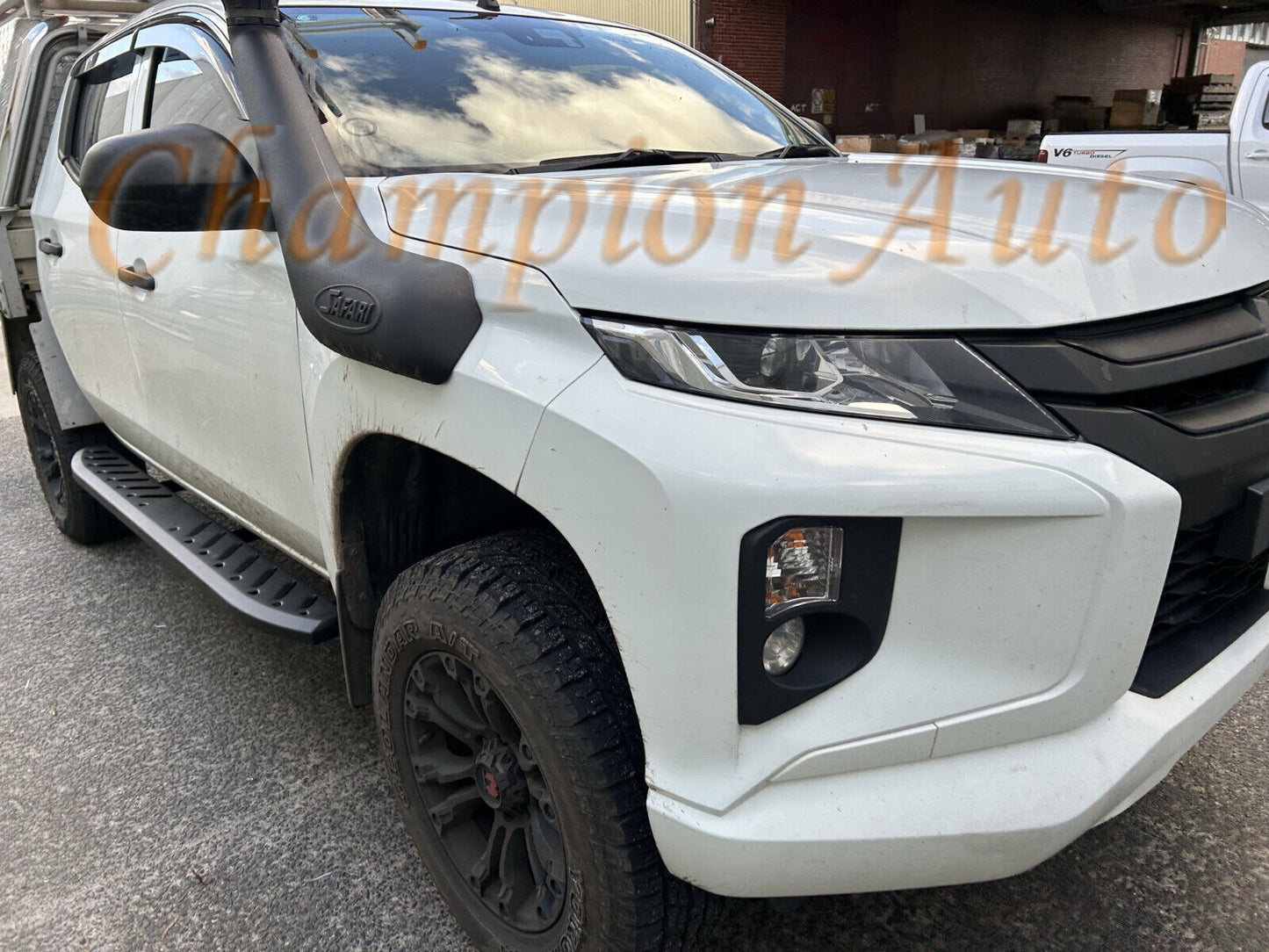 Side Steps Running Boards FOR Mitsubishi Triton MR Double Cab 2019+ (Shark Bar)