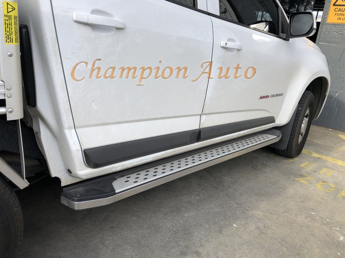 A PAIR Alloy side steps For LDV T60 T60 MAX Dual Cab 2021 2022 2023 (CMP16)