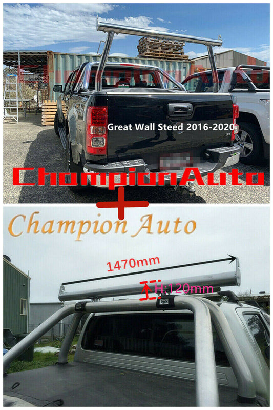 Polished Alloy Ladder Rack with extension bar for Great Wall Steed 2016-2020