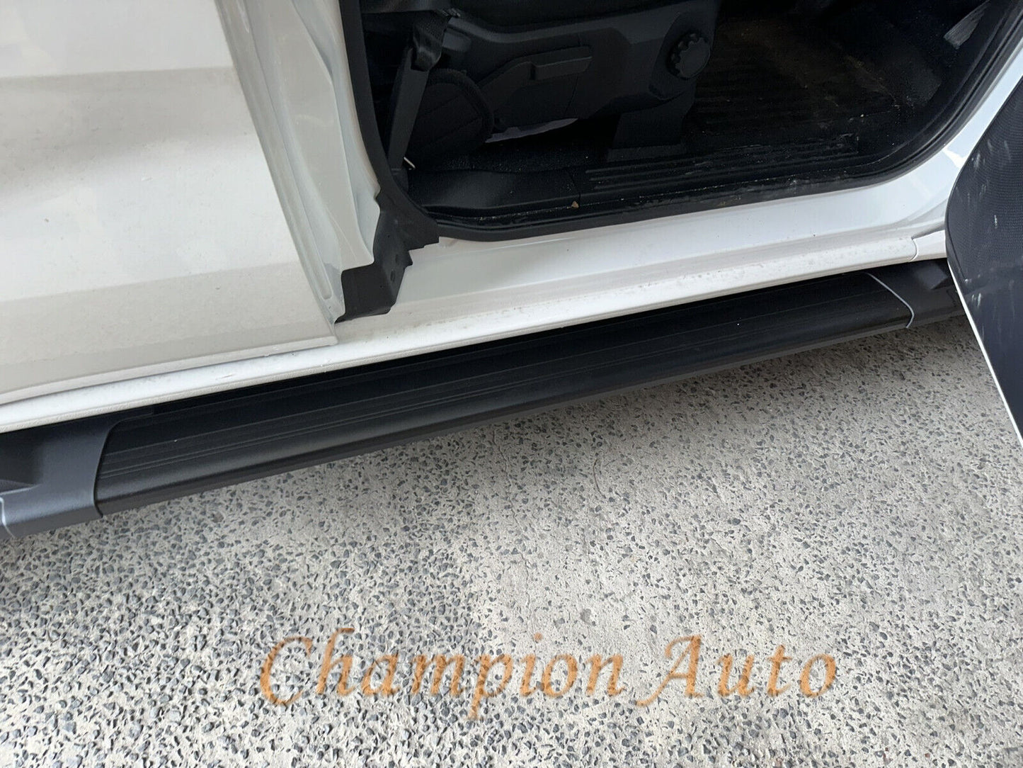 Black ALLOY Side Steps For Holden RG Colorado Space Cab 2012-2021
