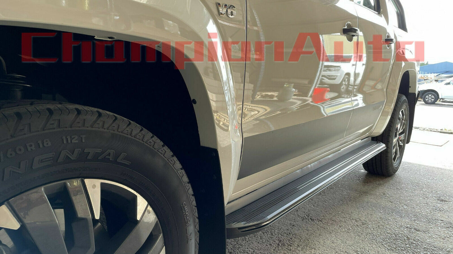 BLACK Alloy Side Steps FOR Mazda BT-50 BT 50 Free Style Cab 2012 -08/2020 (XRB)