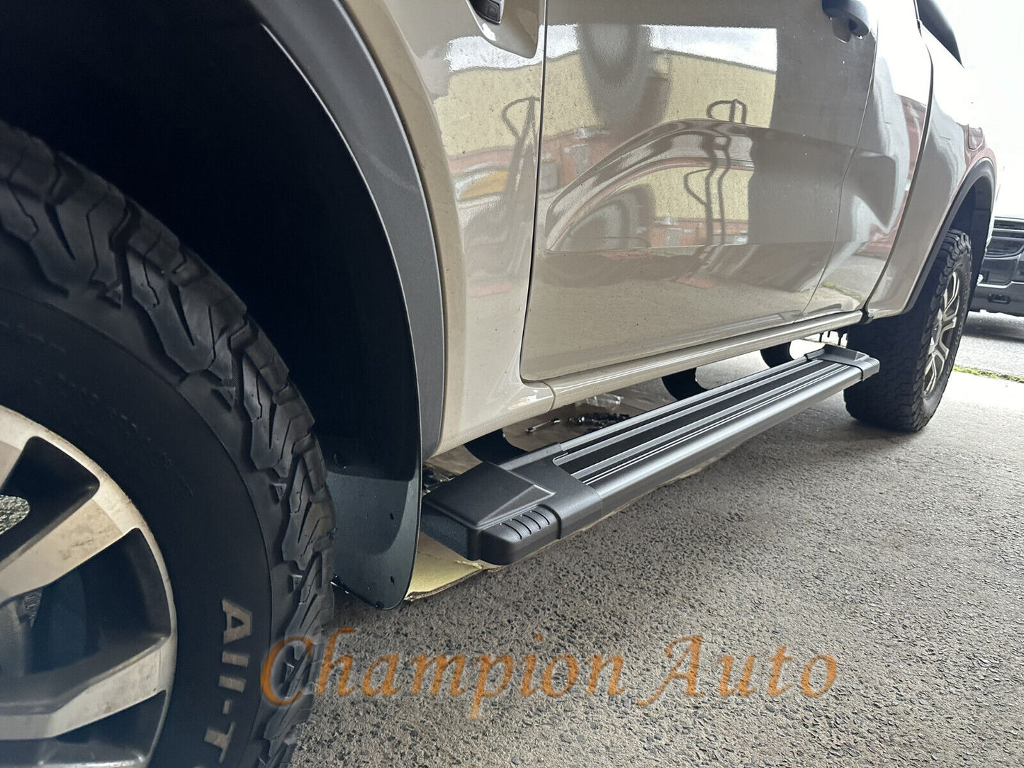 Black ALLOY Side Steps For Mazda BT50 BT-50 FreeStyle Cab 09/2020-2024 (HD24)